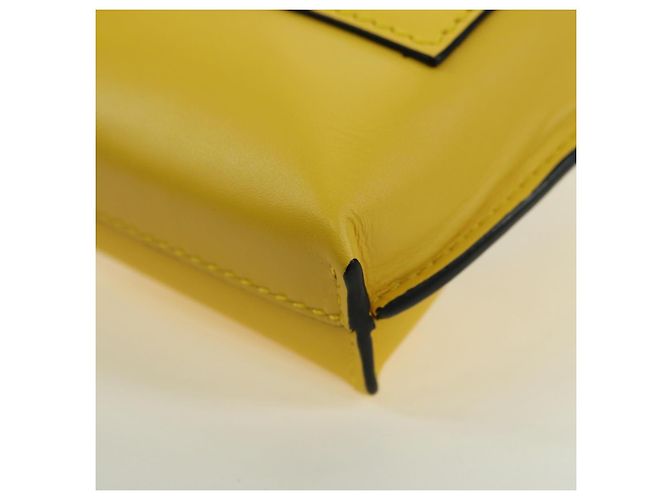 LOEWE - Borsa Totoro Medium Gate Pocket in pelle gialla Auth 167254SM di Studio Ghibli Giallo - vista 17