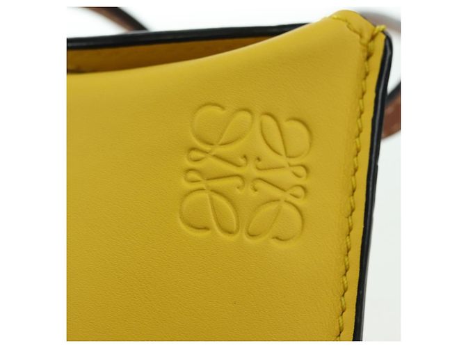 LOEWE - Borsa Totoro Medium Gate Pocket in pelle gialla Auth 167254SM di Studio Ghibli Giallo - vista 18