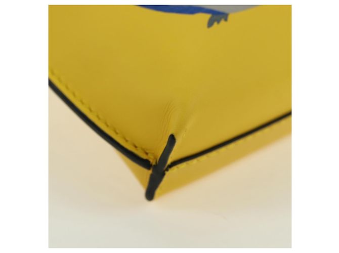 LOEWE - Borsa Totoro Medium Gate Pocket in pelle gialla Auth 167254SM di Studio Ghibli Giallo - vista 8