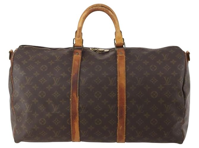 LOUIS VUITTON Monogram Keepall Bandouliere 50 Borsa Boston M41416 LV Auth YKZ1565 Monogramma - vista 13