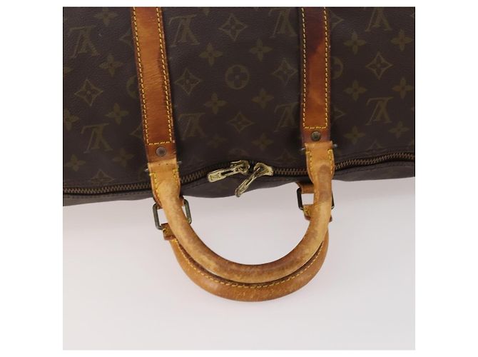 LOUIS VUITTON Monogram Keepall Bandouliere 50 Borsa Boston M41416 LV Auth YKZ1565 Monogramma - vista 7