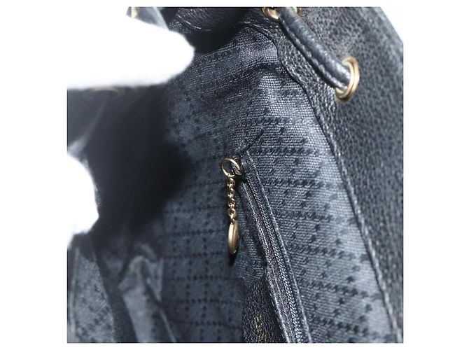 Bamboo Zaino in Bambù GUCCI Camoscio Nero Oro 003 2034 0030 Auth 177116 D'oro - vista 23
