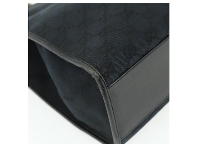 Borsa Tote Jackie GG Canvas Gucci Nera Argento 002 1064 3444 Auth 176667 Nero - vista 14