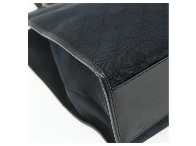 Borsa Tote Jackie GG Canvas Gucci Nera Argento 002 1064 3444 Auth 176667 Nero - vista 16