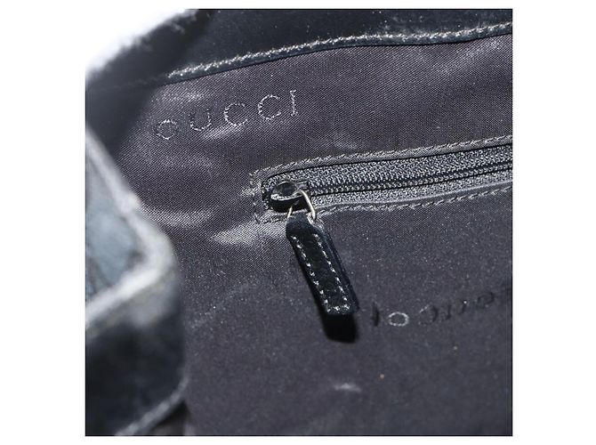Borsa Tote Jackie GG Canvas Gucci Nera Argento 002 1064 3444 Auth 176667 Nero - vista 20
