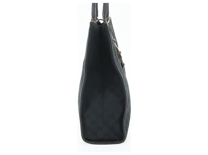 Borsa Tote Jackie GG Canvas Gucci Nera Argento 002 1064 3444 Auth 176667 Nero - vista 3