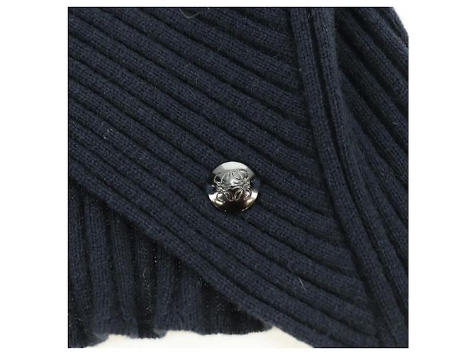 LOEWE Kreuzstrick Cashmere Pullover S Marine Auth 174763A Marineblau - Ansicht 7