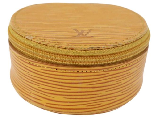 LOUIS VUITTON Epi Ecrin Bijoux 8 Boîte à Bijoux Jaune M48229 LV Auth 176908 - vue 13