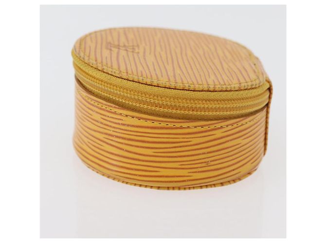 LOUIS VUITTON Epi Ecrin Bijoux 8 Boîte à Bijoux Jaune M48229 LV Auth 176908 - vue 3