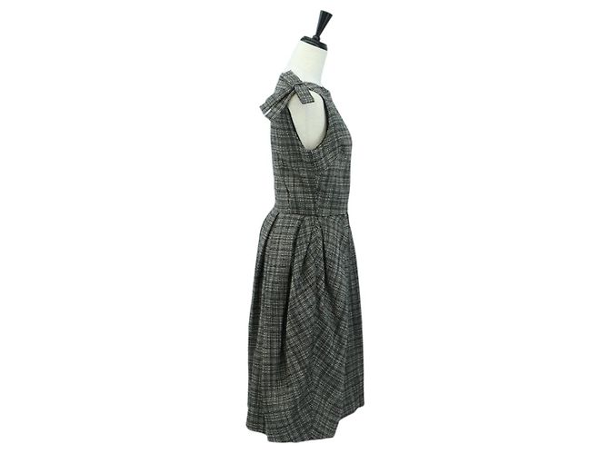 Christian Dior Einteiler aus Beige Tweed Auth 174766A - Ansicht 4