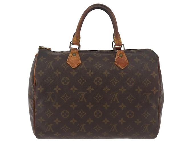 LOUIS VUITTON Borsa a Mano Monogram Speedy 30 M41526 LV Auth bs34666 Monogramma - vista 2