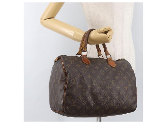 LOUIS VUITTON Borsa a Mano Monogram Speedy 30 M41526 LV Auth bs34666 Monogramma - vista 21
