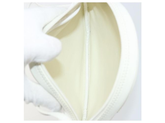 Borsa a Spalla Christian Dior in Pelle Bianca e Oro Auth 176650 Bianco D'oro - vista 11