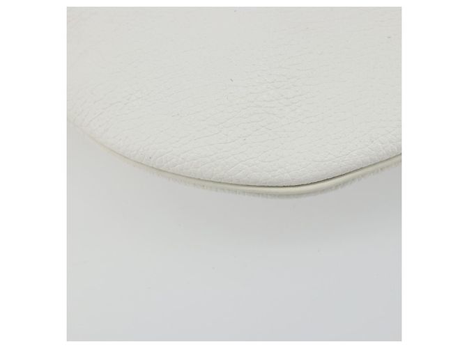 Borsa a Spalla Christian Dior in Pelle Bianca e Oro Auth 176650 Bianco D'oro - vista 16