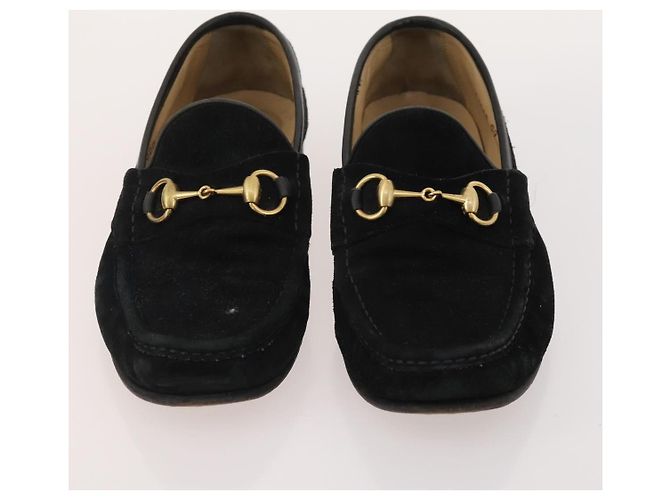Chaussures GUCCI en cuir 4 pièces Noir Marron Auth 174779 - vue 10