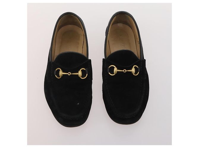 Chaussures GUCCI en cuir 4 pièces Noir Marron Auth 174779 - vue 12