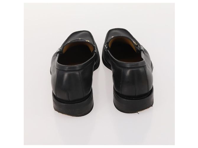 Chaussures GUCCI en cuir 4 pièces Noir Marron Auth 174779 - vue 15