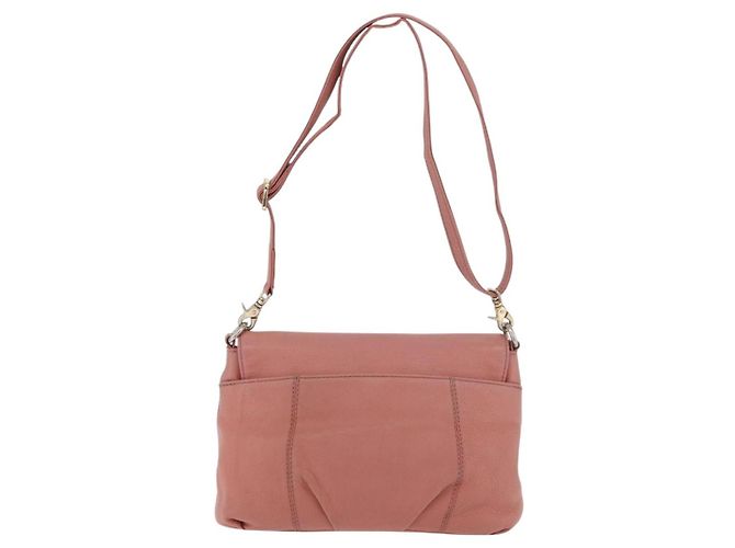 Borsa a spalla in pelle Burberry Blue Label rosa oro Auth 175055A - vista 2