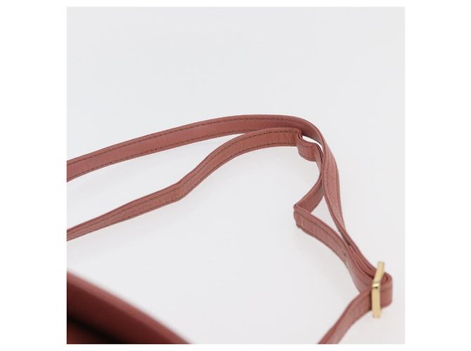 Borsa a spalla in pelle Burberry Blue Label rosa oro Auth 175055A - vista 8