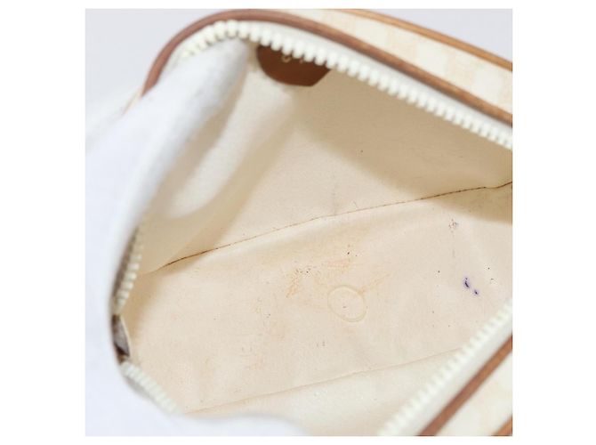 Céline CELINE Macadam Canvas Schultertasche PVC Weiß Auth 176818 - Ansicht 11