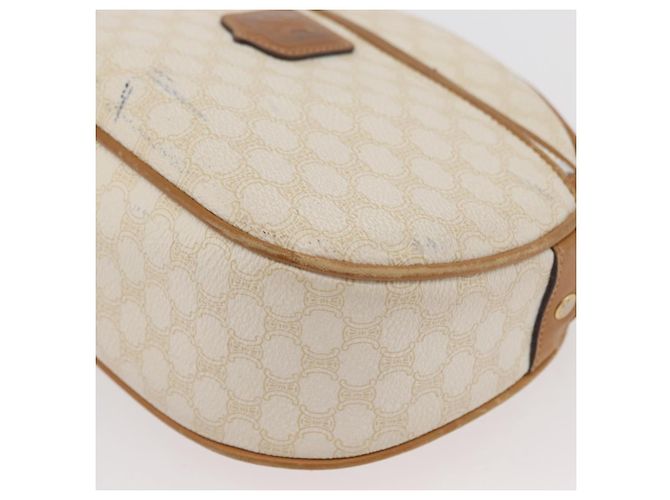 Céline CELINE Macadam Canvas Schultertasche PVC Weiß Auth 176818 - Ansicht 15