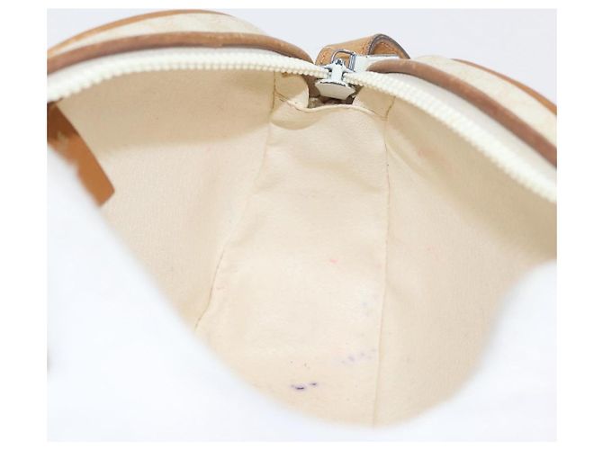 Céline CELINE Macadam Canvas Schultertasche PVC Weiß Auth 176818 - Ansicht 19