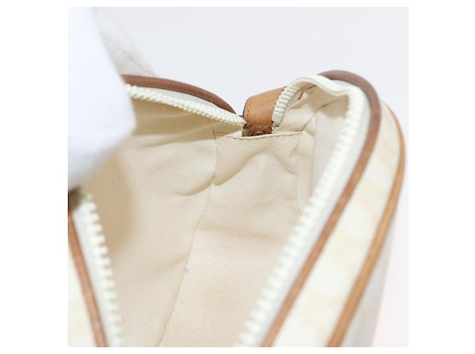 Céline CELINE Macadam Canvas Schultertasche PVC Weiß Auth 176818 - Ansicht 20