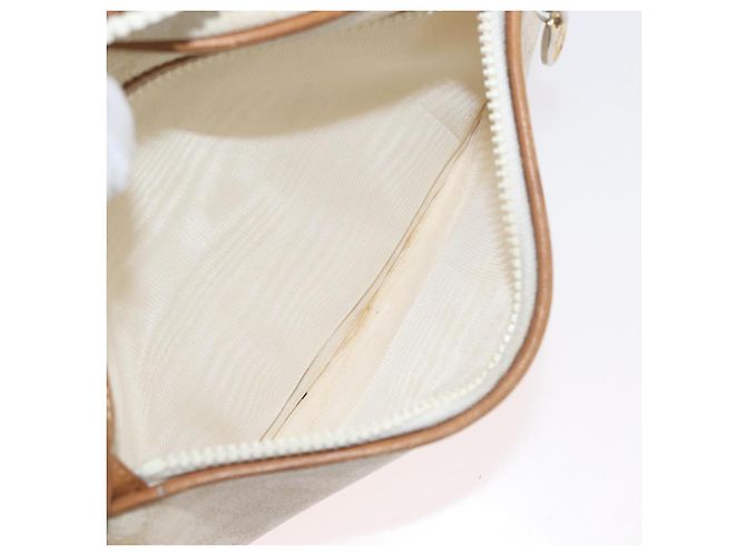 Céline CELINE Macadam Canvas Schultertasche PVC Weiß Auth 176818 - Ansicht 21