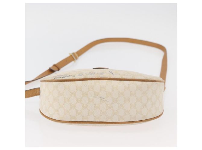 Céline CELINE Macadam Canvas Schultertasche PVC Weiß Auth 176818 - Ansicht 5