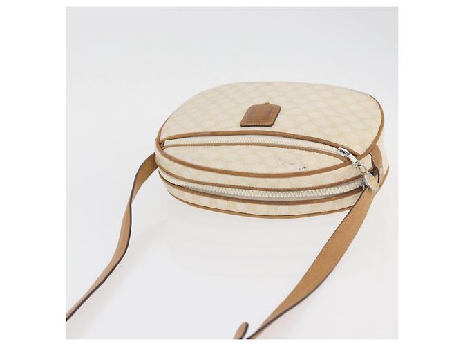 Céline CELINE Macadam Canvas Schultertasche PVC Weiß Auth 176818 - Ansicht 6