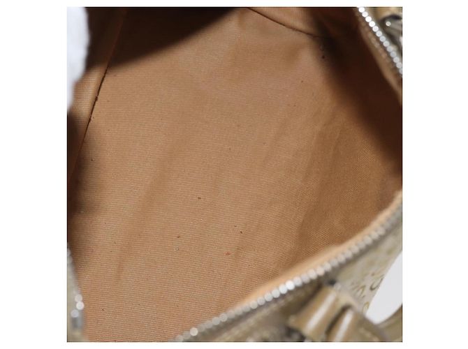 Céline Borsa Boston Mini in tela Macadam Celine Khaki Argento Auth ep14462 Cachi - vista 11