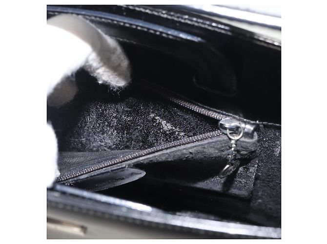 Borsa a Mano GUCCI Vinile Nero 002 2058 0454 5 Auth YKZ1500 - vista 11