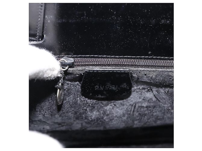 Borsa a Mano GUCCI Vinile Nero 002 2058 0454 5 Auth YKZ1500 - vista 18