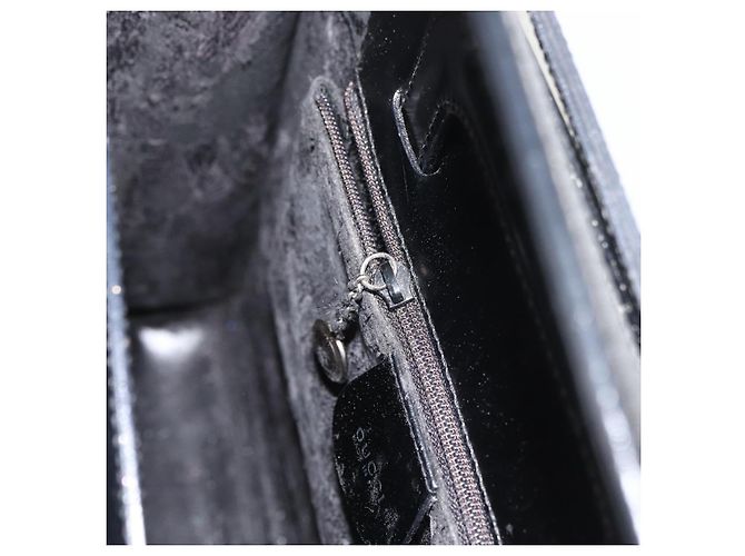 Borsa a Mano GUCCI Vinile Nero 002 2058 0454 5 Auth YKZ1500 - vista 21