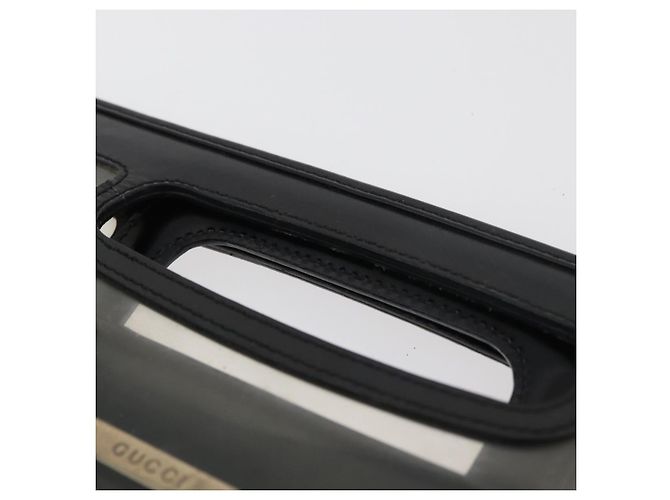 Borsa a Mano GUCCI Vinile Nero 002 2058 0454 5 Auth YKZ1500 - vista 8
