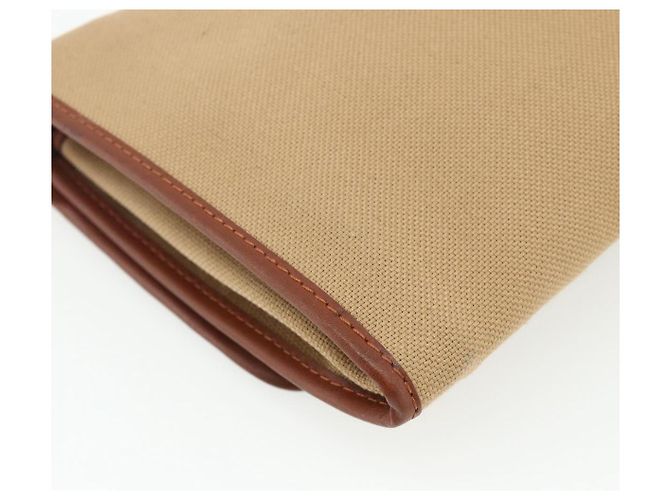 Saint Laurent Borsa a Spalla in Tela Beige Oro Auth ep14127 D'oro - vista 16