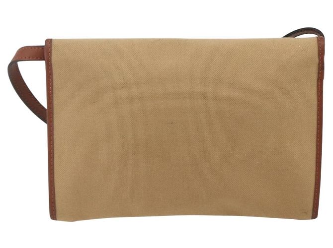 Saint Laurent Borsa a Spalla in Tela Beige Oro Auth ep14127 D'oro - vista 2