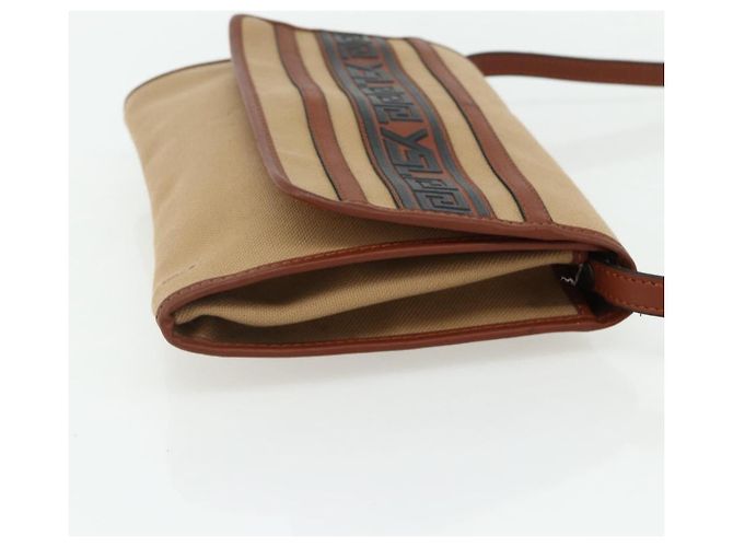 Saint Laurent Borsa a Spalla in Tela Beige Oro Auth ep14127 D'oro - vista 4