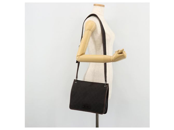 Borsa a Spalla GG Canvas GUCCI Outlet Marrone Argento 91762 Auth ka4080A - vista 22