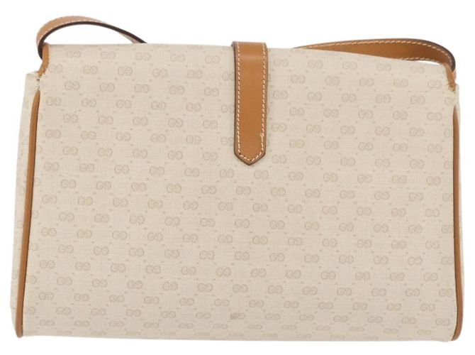 Gucci Borsa a Spalla Micro GG Supreme in PVC Avorio Oro 004 14 1923 Auth 176849 D'oro Crudo - vista 2