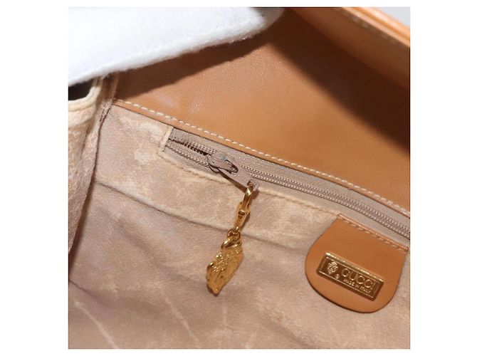 Gucci Borsa a Spalla Micro GG Supreme in PVC Avorio Oro 004 14 1923 Auth 176849 D'oro Crudo - vista 21