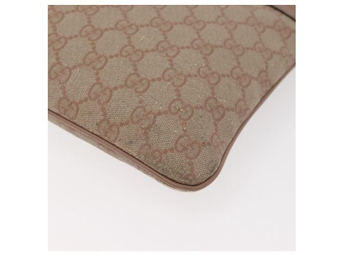 Gucci Bolsa de Ombro GG Supreme PVC Rosa Dourado 295257 Auth ep14460 - vista 16