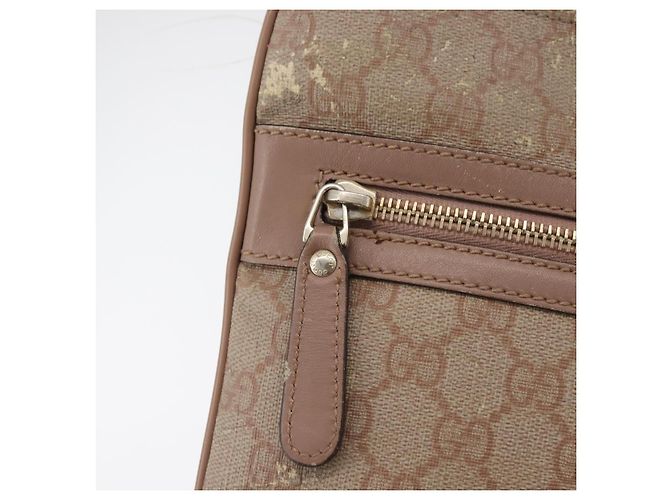 Gucci Bolsa de Ombro GG Supreme PVC Rosa Dourado 295257 Auth ep14460 - vista 18