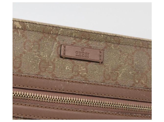 Gucci Bolsa de Ombro GG Supreme PVC Rosa Dourado 295257 Auth ep14460 - vista 19