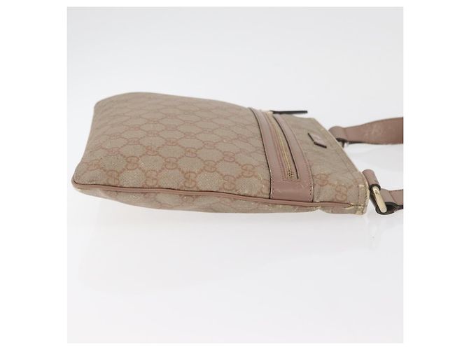 Gucci Bolsa de Ombro GG Supreme PVC Rosa Dourado 295257 Auth ep14460 - vista 3