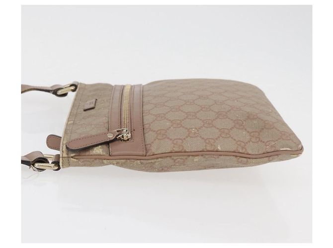 Gucci Bolsa de Ombro GG Supreme PVC Rosa Dourado 295257 Auth ep14460 - vista 4