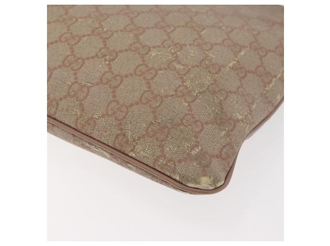 Gucci Bolsa de Ombro GG Supreme PVC Rosa Dourado 295257 Auth ep14460 - vista 8