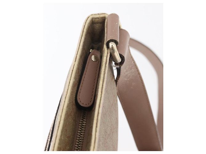 Gucci Bolsa de Ombro GG Supreme PVC Rosa Dourado 295257 Auth ep14460 - vista 9