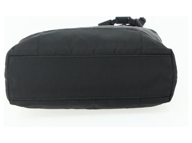 PRADA Borsa a mano con catena in nylon nero Auth 176700 - vista 5