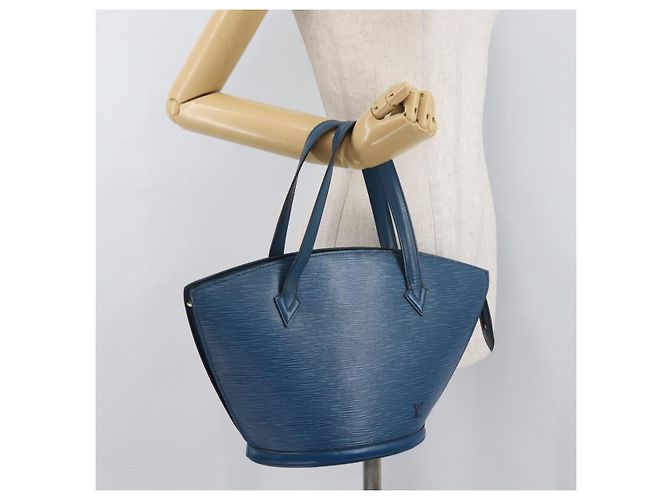 LOUIS VUITTON Borsa a Spalla Epi Saint Jacques Blu M52275 LV Auth 176858 - vista 22